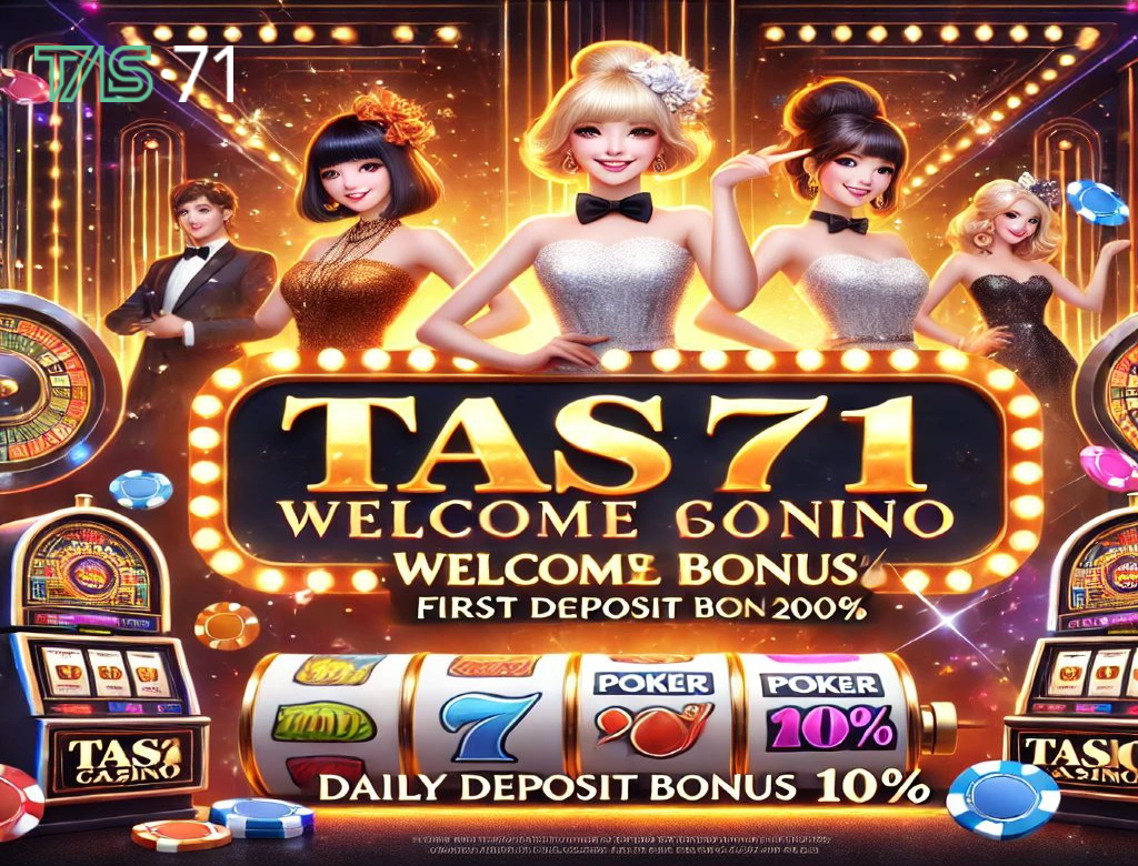 a poster with a group of people in front of a casino